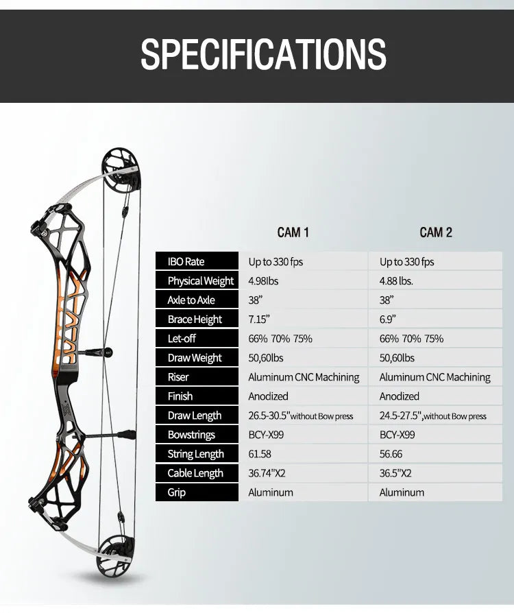 TOPOINT Compound Bow - X38"