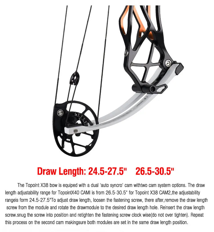 TOPOINT Compound Bow - X38"
