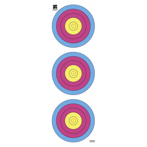 YOUYI - Target Face WA 3x20cm Vertical 5 Rings Rain-proof tear-resistant (Recurve)