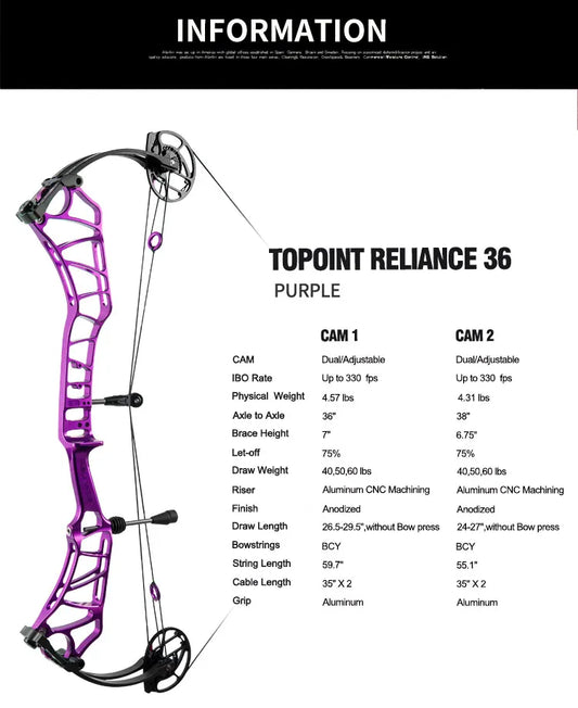 TOPOINT Compound Bow - Reliance 36