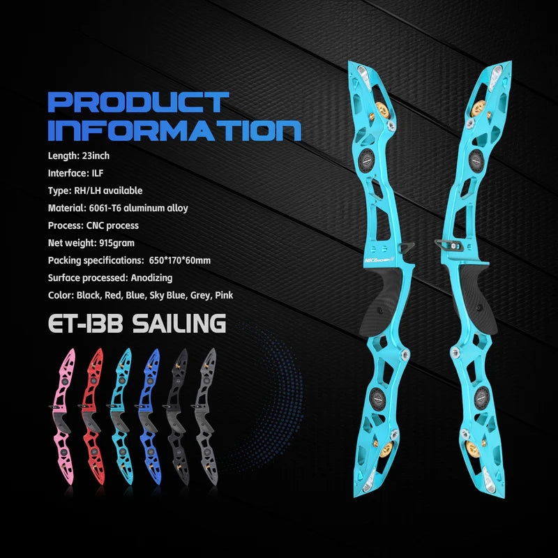 Nika - ET-13B Sailing 23inch ILF Recurve Riser RH only (2 Weeks Back Order)