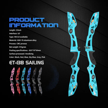 Nika - ET-13B Sailing 23inch ILF Recurve Riser RH only (2 Weeks Back Order)