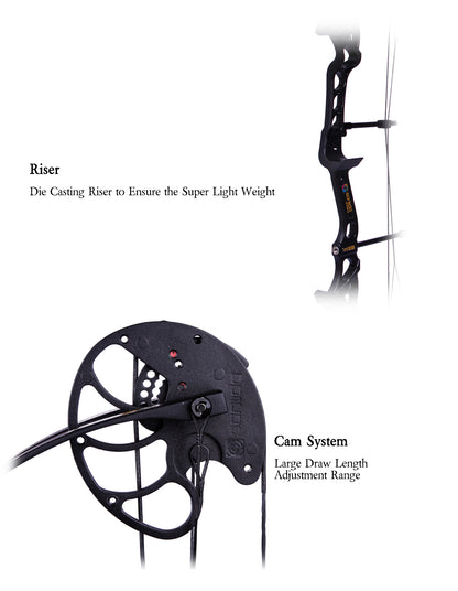 SANLIDA - Hero X8 Beginner Target Compound Bow Beginner Kit (三利达 - 宗师X8初级复合弓套装)
