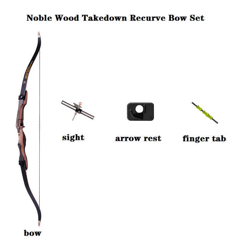 SANLIDA - Noble Wood Recurve Bow Kit (三利达 - 反曲木弓套装)