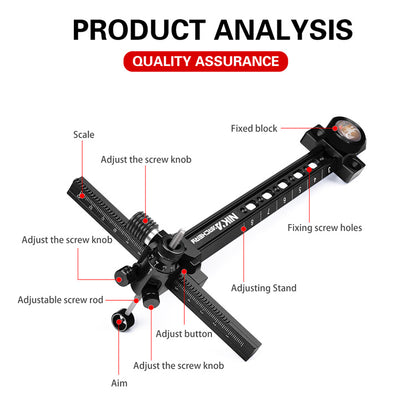 NIKA ARCHERY - 9inch Recurve Bow Target Sight - Sight (NIKA - 瞄准器)