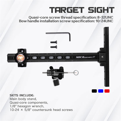 NIKA ARCHERY - 9inch Recurve Bow Target Sight - Sight (NIKA - 瞄准器)