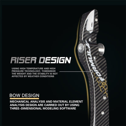 NIKA ARCHERY - ET-9 221099 25" FULL Carbon Fiber ILF Recurve Riser RH (NIKA - 弓把)