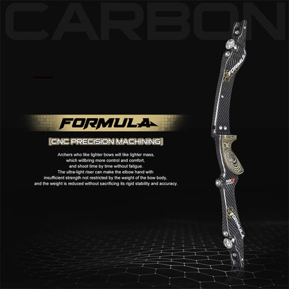 NIKA ARCHERY - ET-9 221099 25" FULL Carbon Fiber ILF Recurve Riser RH (NIKA - 弓把)