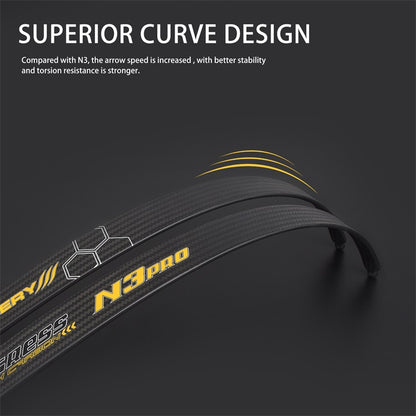 NIKA Elong - N3 Pro 100% Carbon ILF Recurve Limbs