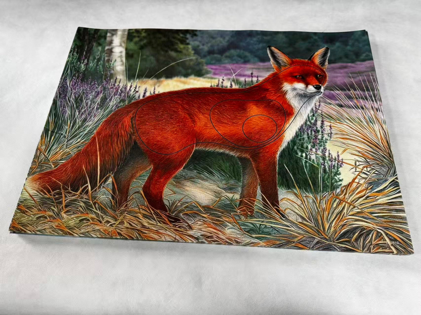 Animal target face (Non-woven fabric & Kraft paper) - Fox