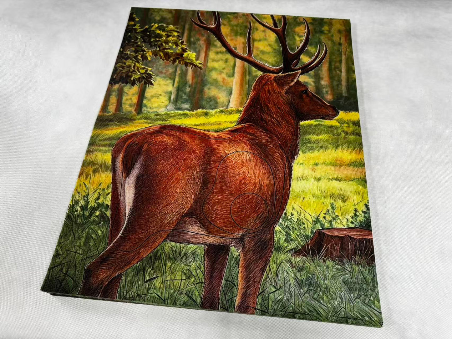 Animal target face (Non-woven fabric & Kraft paper) - Deer from the back