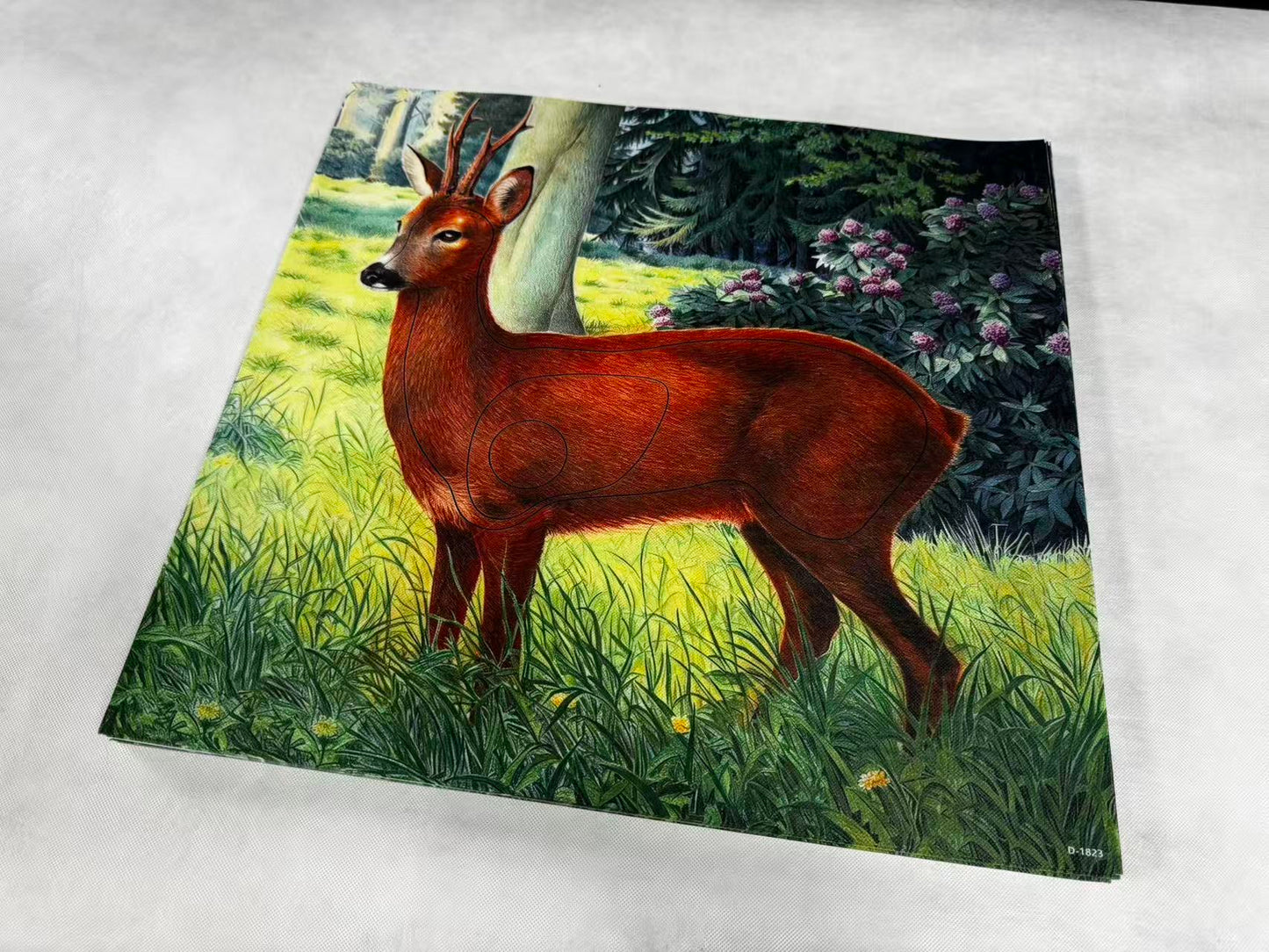 Animal target face (Non-woven fabric & Kraft paper) - Deer from the front