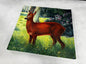 Animal target face (Non-woven fabric & Kraft paper) - Deer from the front