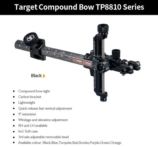 Topoint Carbon Compound Bow Sight TP8810 Micro adjustable*