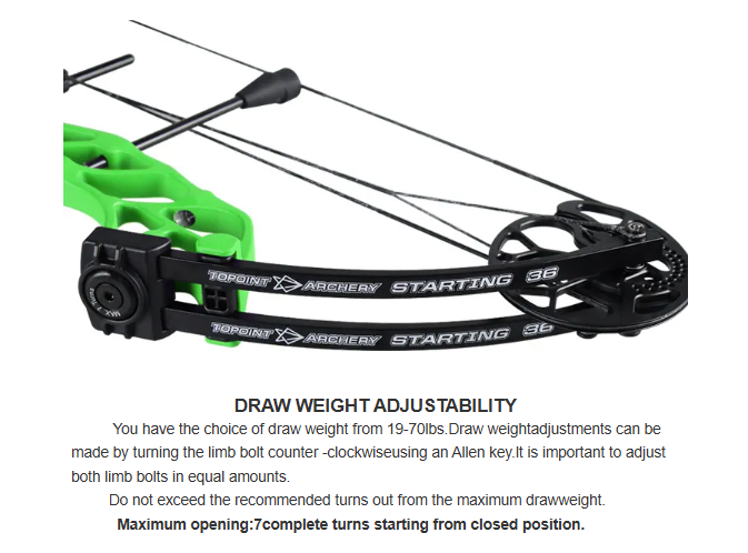 TOPOINT - Starting 36 Target Compound Bow