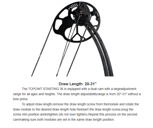TOPOINT - Starting 36 Target Compound Bow