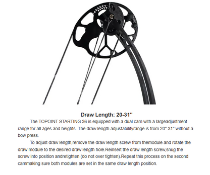 TOPOINT - Starting 36 Target Compound Bow