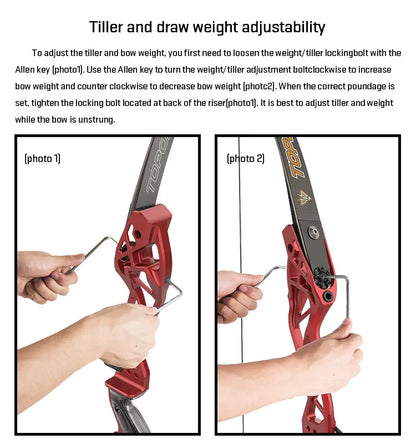 TOPOINT - Recurve Bow Riser X25" and X27"