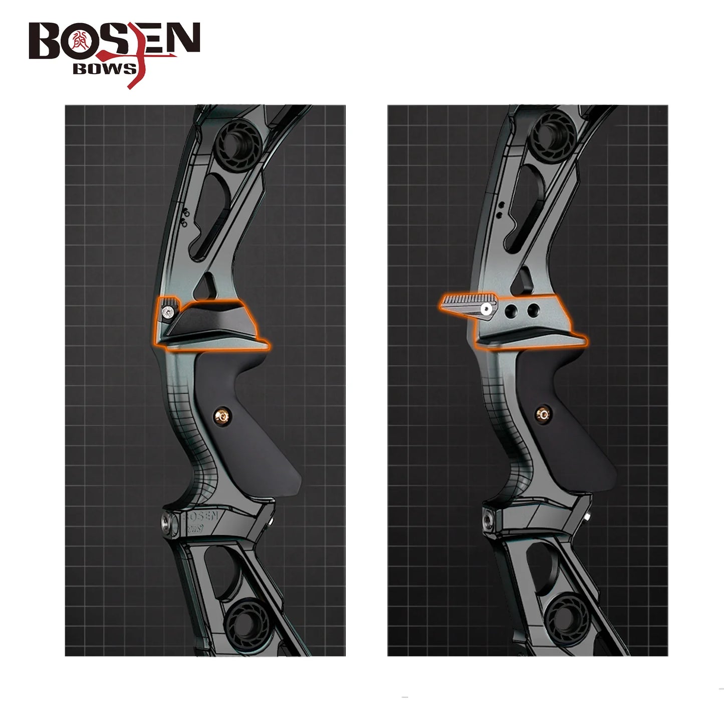 BOSEN - 21" Riser RANGER TRADITIONAL HUNTING BOWS For ARCHERY