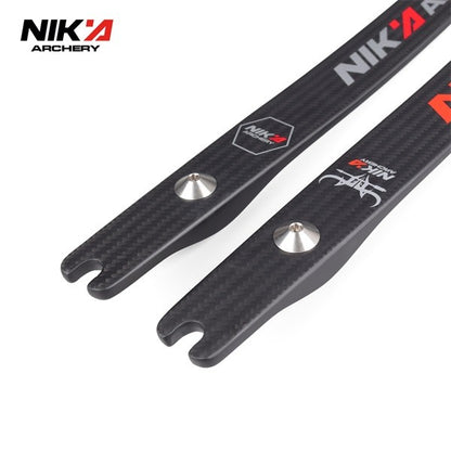 NIKA ARCHERY - New Logo N3 Progress Series BLACK 55% Carbon Fiber Limbs