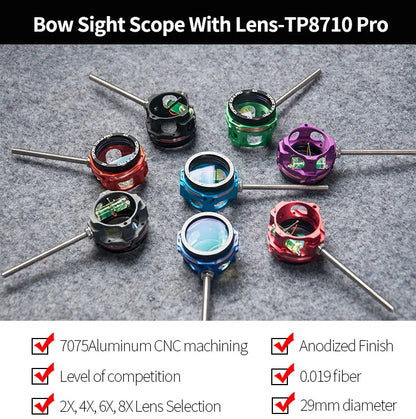 TOPOINT - Compound Bow Sight Scope With Lens - TP8710 Pro