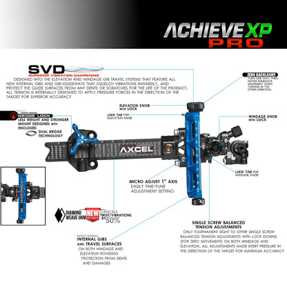 Achieve - XP Pro UHM Diamond Weave Carbon Bar Sight (Compound)