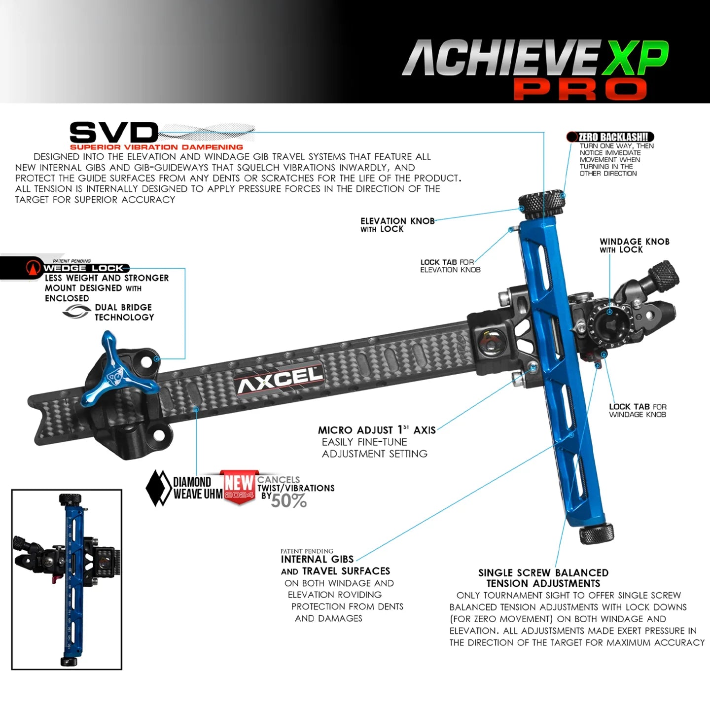 Achieve XP Pro Sight - Recurve