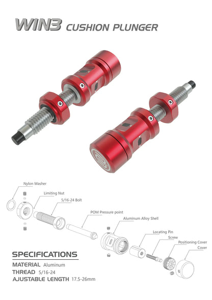BICASTER - WIN-3 Cushion Plunger (侧垫)