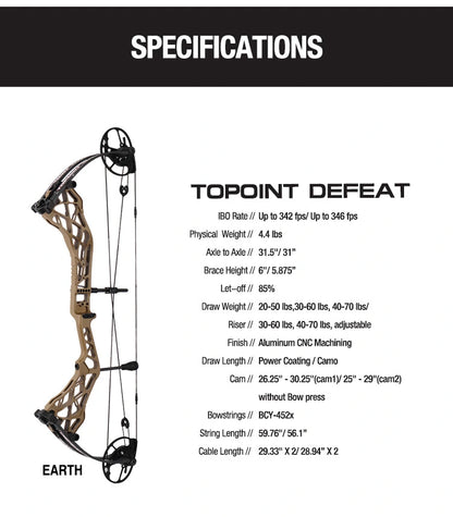 Topoint - Defeat Hunter Compound Bow(2 weeks back order)