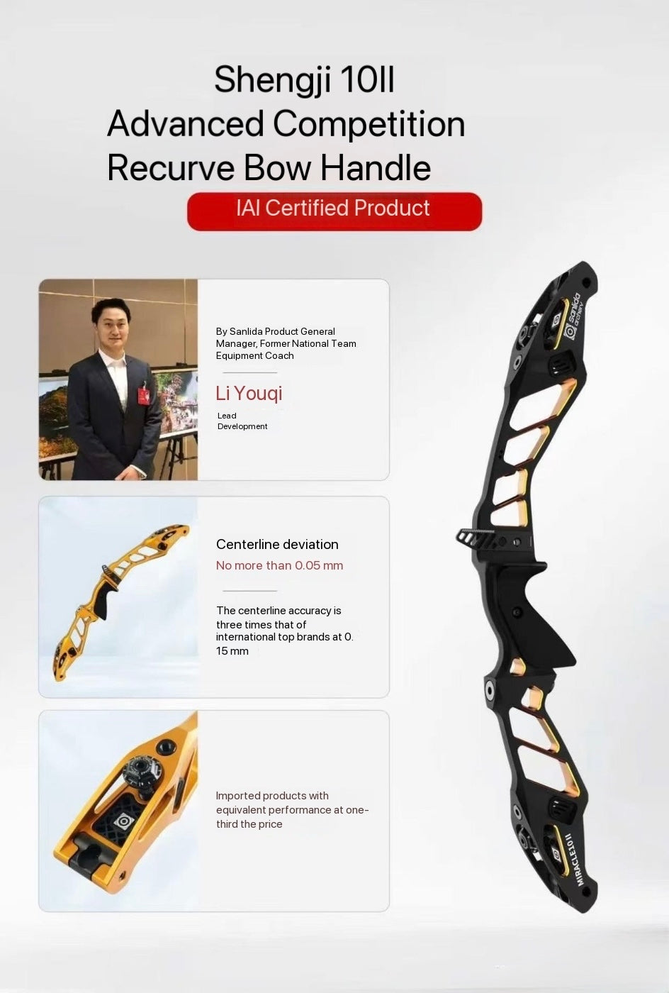 Sanlida - Miracle 10 II Bow Riser X10 V2.0