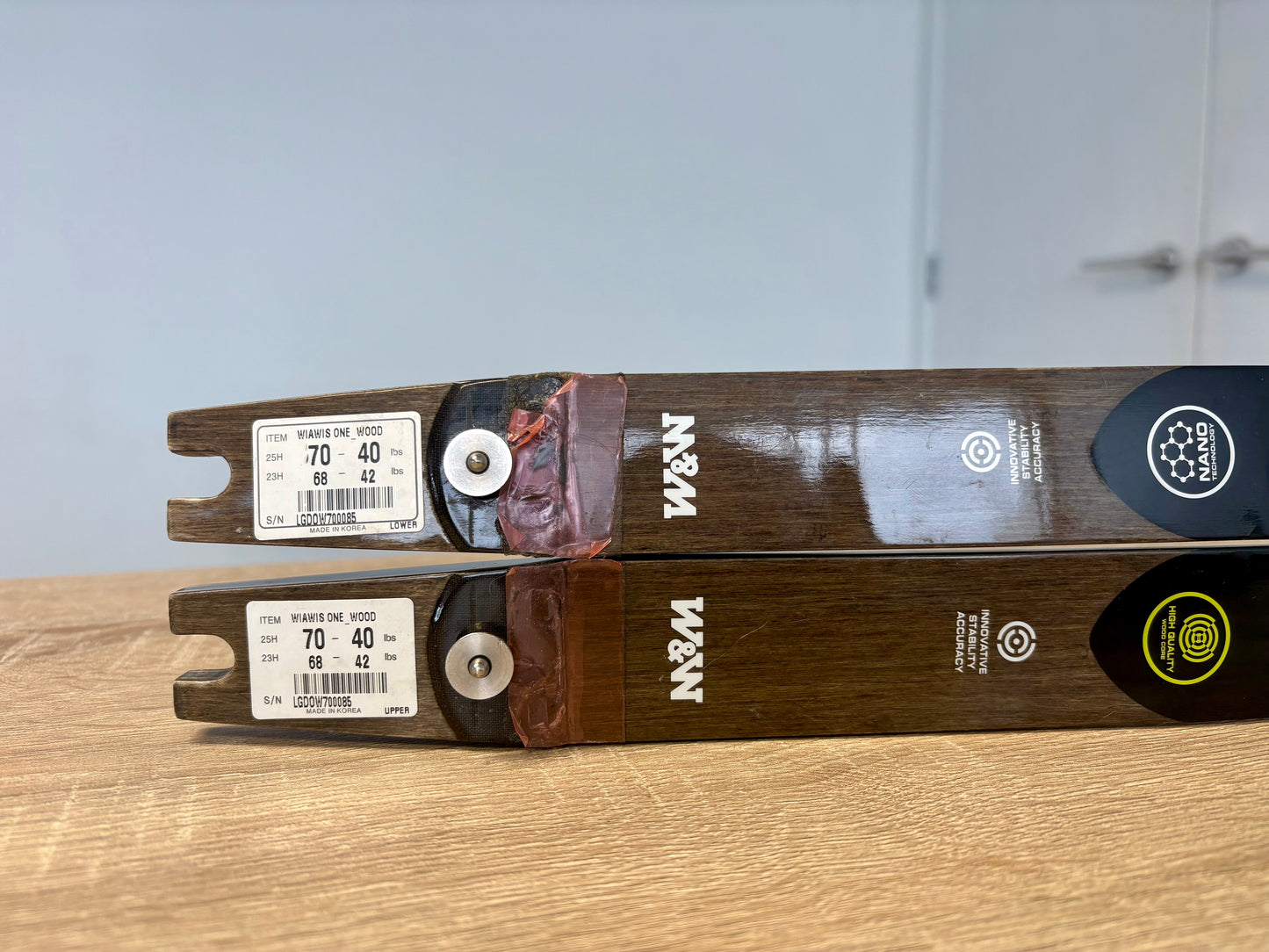 Win & Win WIAWIS One Wood Core Limbs 40 lbs (Second hand)
