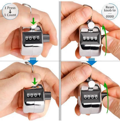 4 Digit Manual Counting Arrow Counter