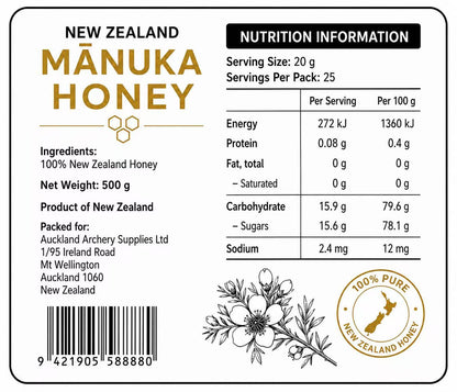 Support Silver Arrows 100% Manuka Honey