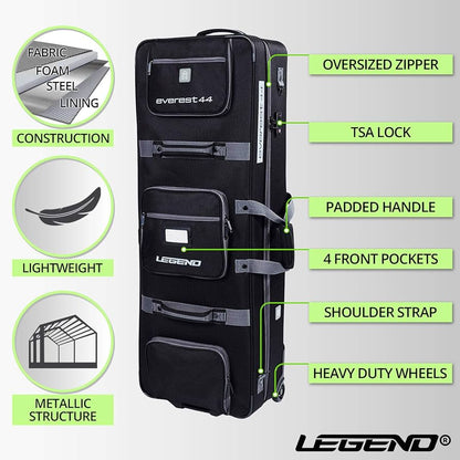 Legend - Everest Compound Bow Case with wheels - Airline Approved (40" or 44")