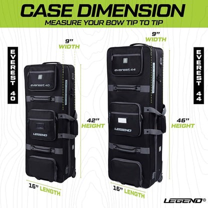 Legend - Everest Compound Bow Case with wheels - Airline Approved (40" or 44")