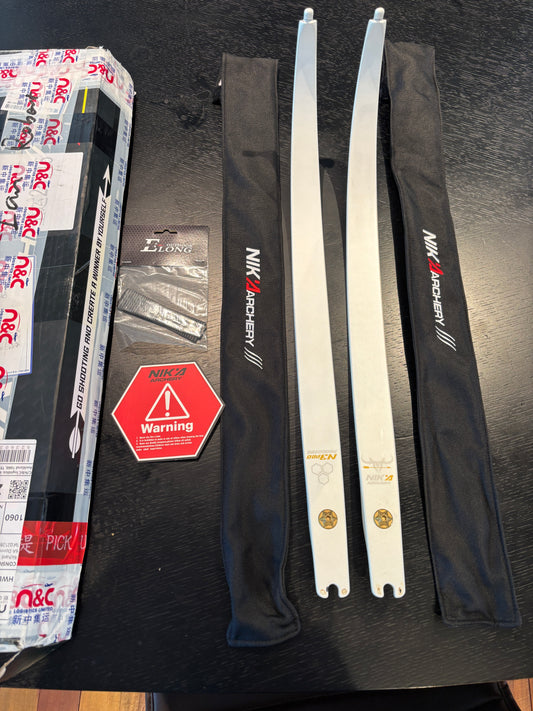 Nika N3 Pro limbs, White, medium.32 lbs (second hand)