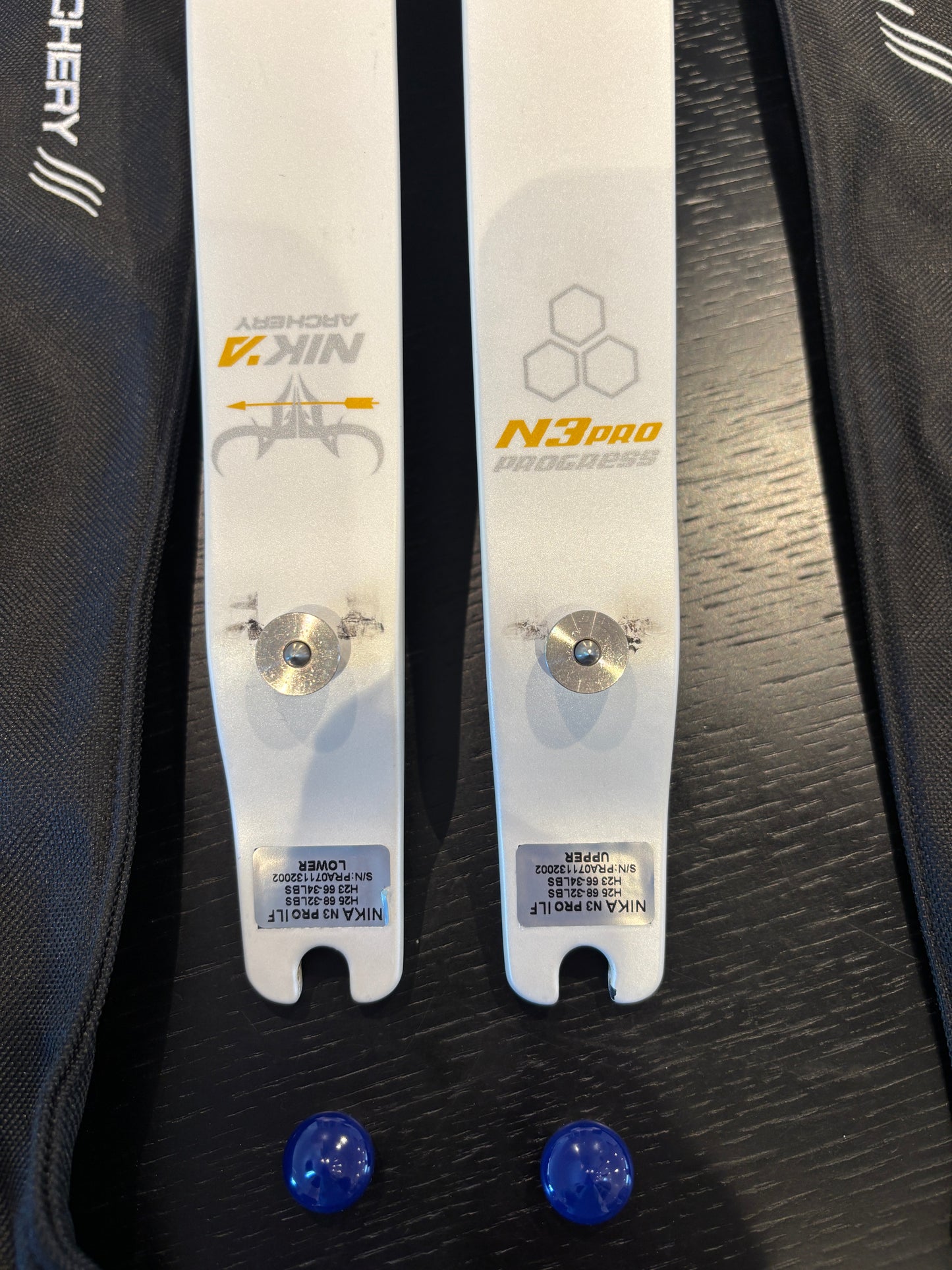 Nika N3 Pro limbs, White, medium.32 lbs (second hand)