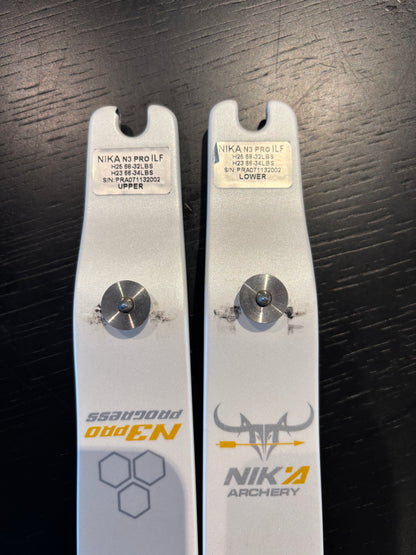 Nika N3 Pro limbs, White, medium.32 lbs (second hand)