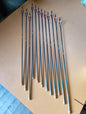 Set of 12 Pandarus Alpha XT arrows, 25". Carbon fibre