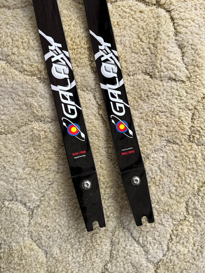 Galaxy silver star recurve limbs, pair, 25h,68/38lbs.