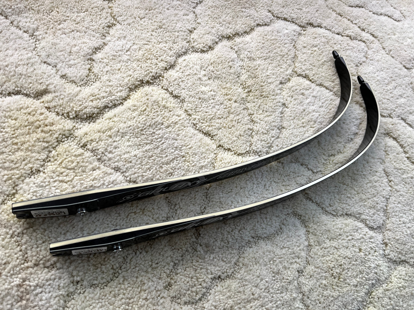 Galaxy silver star recurve limbs, pair, 25h,68/38lbs.
