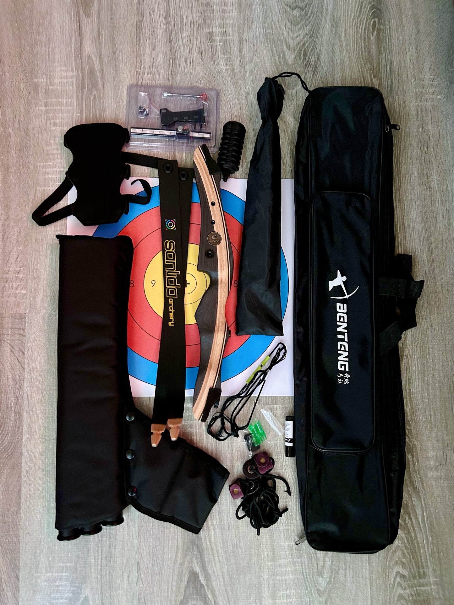 SANLIDA - Noble Wood Recurve Bow Kit (三利达 - 反曲木弓套装)