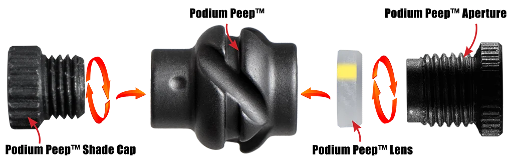 Podium Peep (TM) Shade Cap
