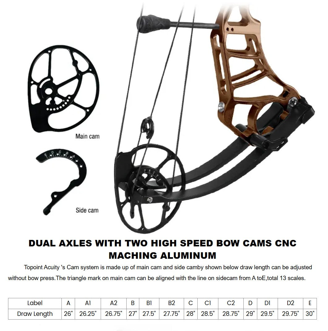 Topoint - ACUITY 31" Compound Bow (2 months delivery)