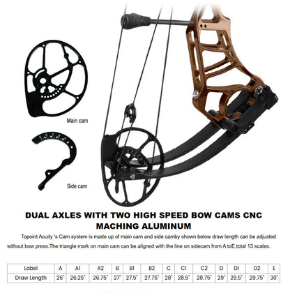 Topoint - ACUITY 31" Compound Bow (2 months delivery)