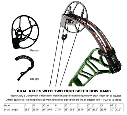 Topoint - ACUITY 33" Compound Bow (2 months delivery)