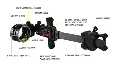 TOPOINT - Micro Adjustable Bow Sight TX2650