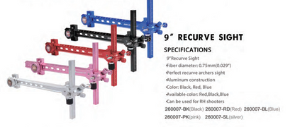 NIKA ARCHERY - 9inch Recurve Bow Target Sight - Sight (NIKA - 瞄准器)