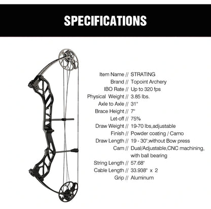 TOPOINT - Starting 31 Target Compound Bow